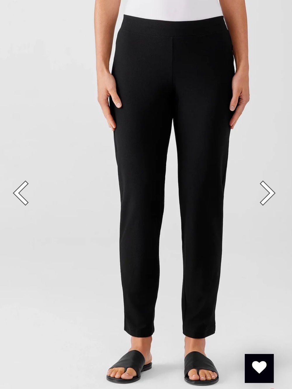 Eileen Fisher Signature Washable Stretch Crepe Slim Pants